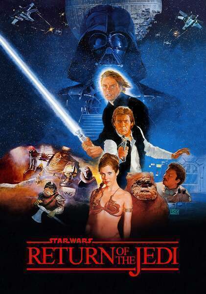 Return of the Jedi Hindi Dubbed Movie Poster (1983)
