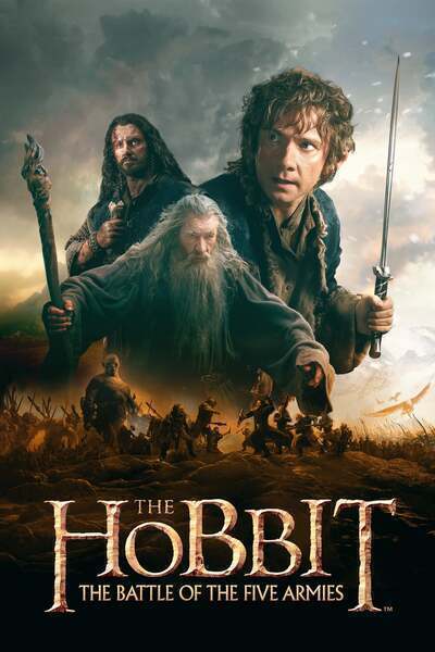The Hobbit: The Battle of the Five Armies Hindi Dubbed Movie Poster (2014)