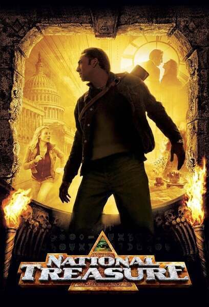 National Treasure Hindi Dubbed Movie Poster (2004)