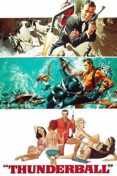 Thunderball Hindi Dubbed Movie Poster (1965)