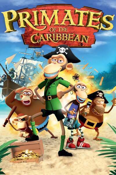Primates of the Caribbean Hindi Dubbed Movie Poster (2012)