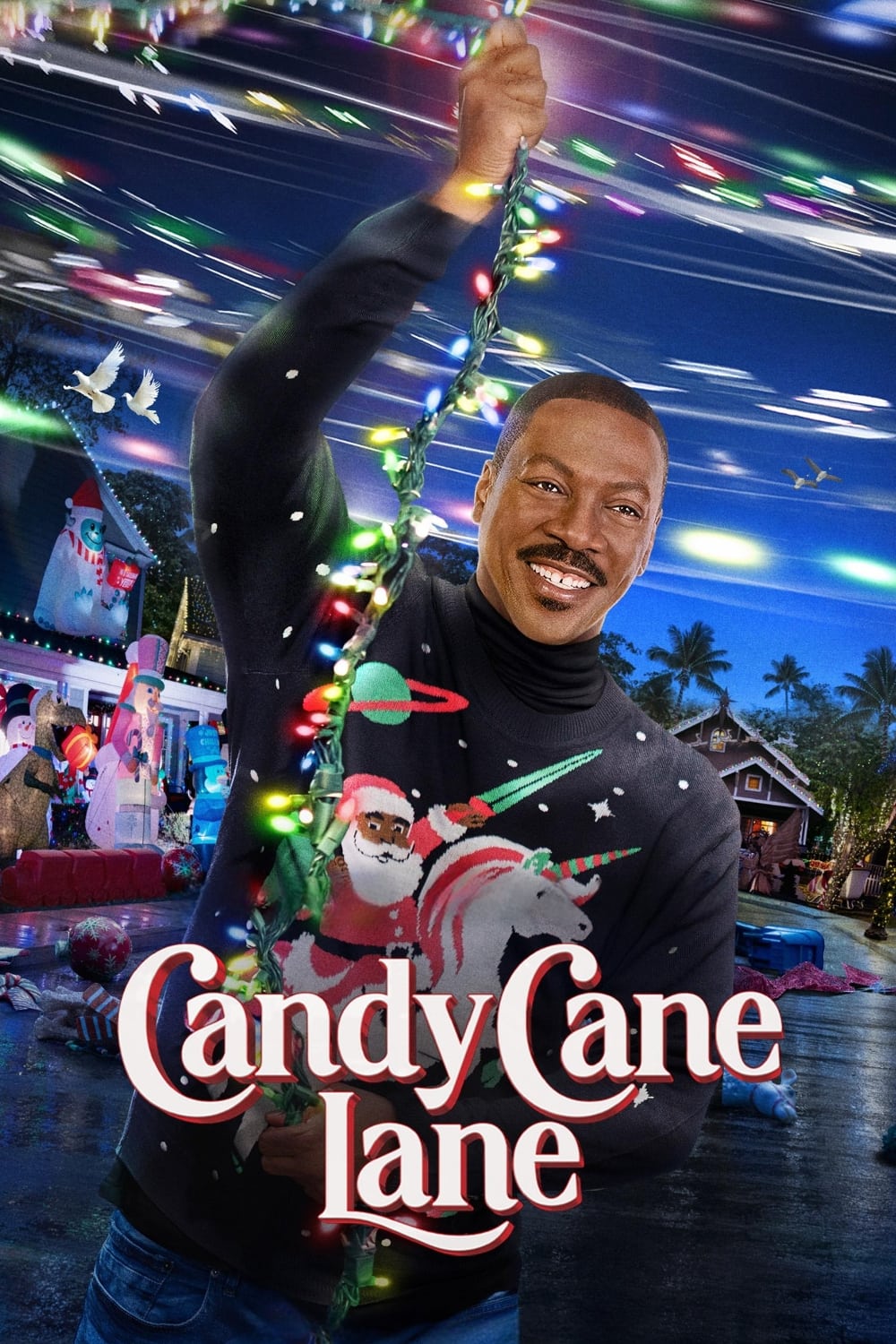 Candy Cane Lane Hindi Dubbed Movie Poster (2023)