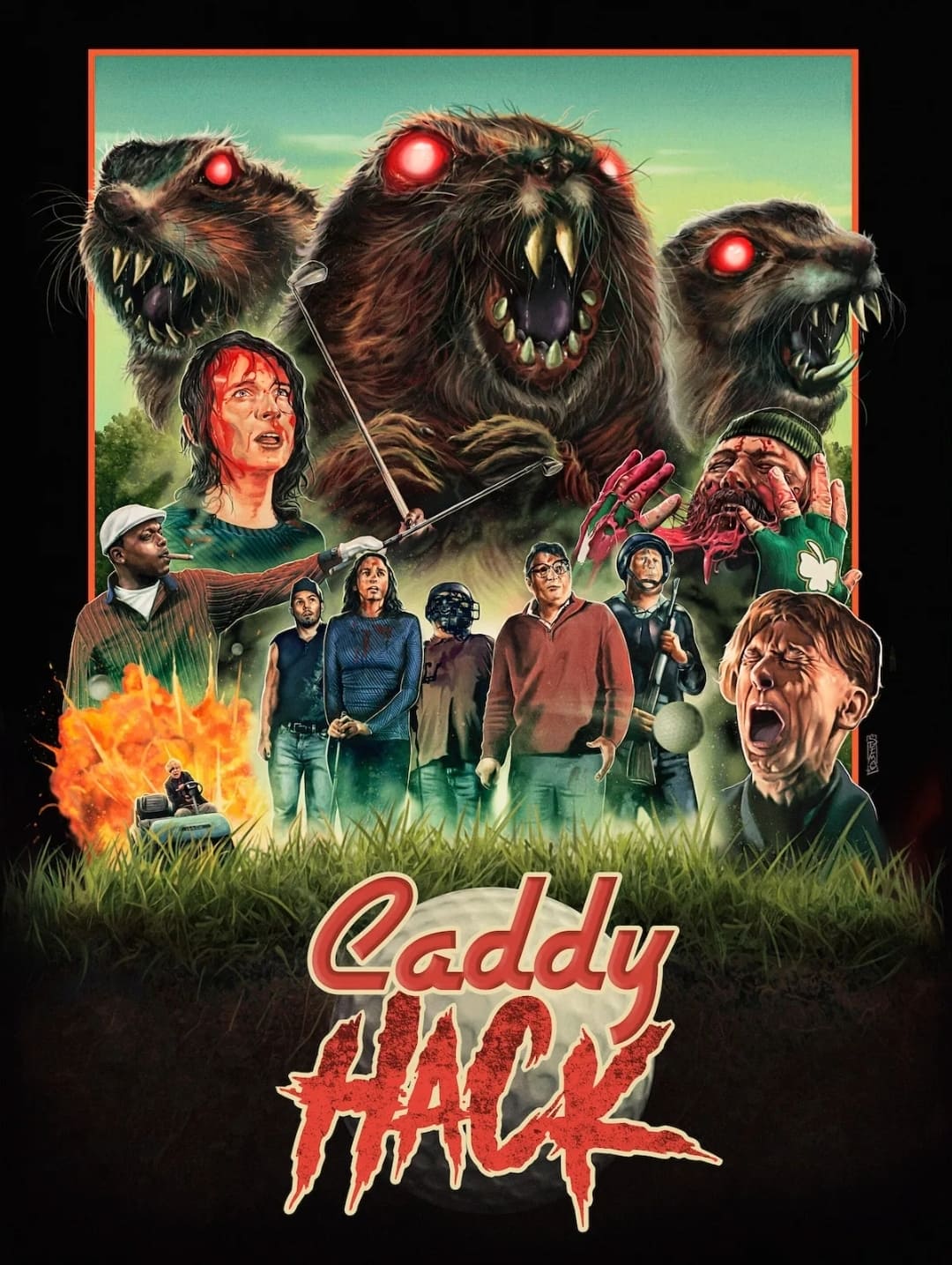 Caddy Hack Hindi Dubbed Movie Poster (2023)