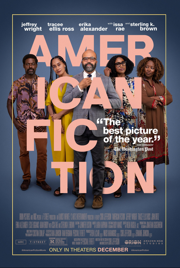 American Fiction Hindi Dubbed Movie Poster (2023)