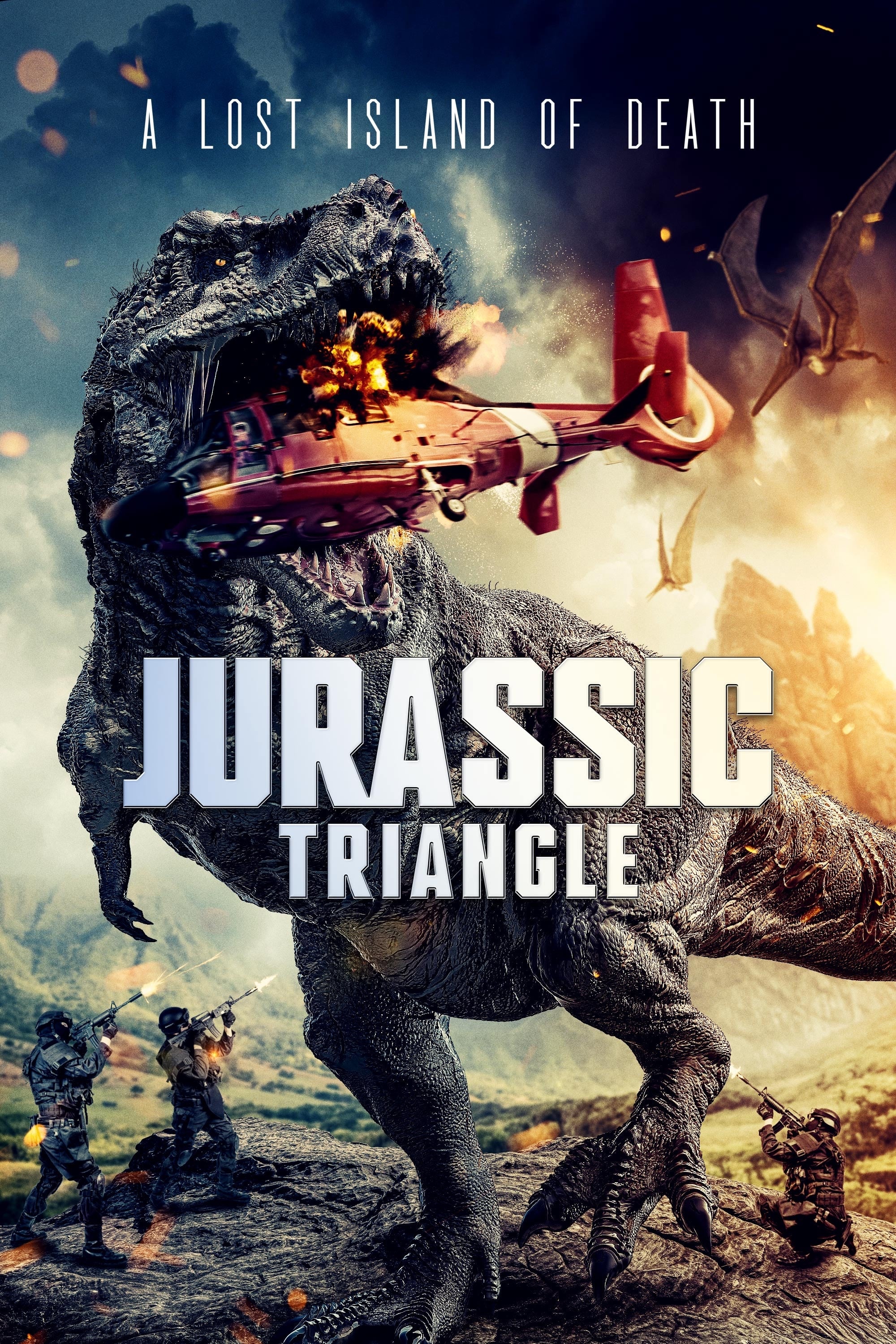 Jurassic Triangle Hindi Dubbed Movie Poster (2024)