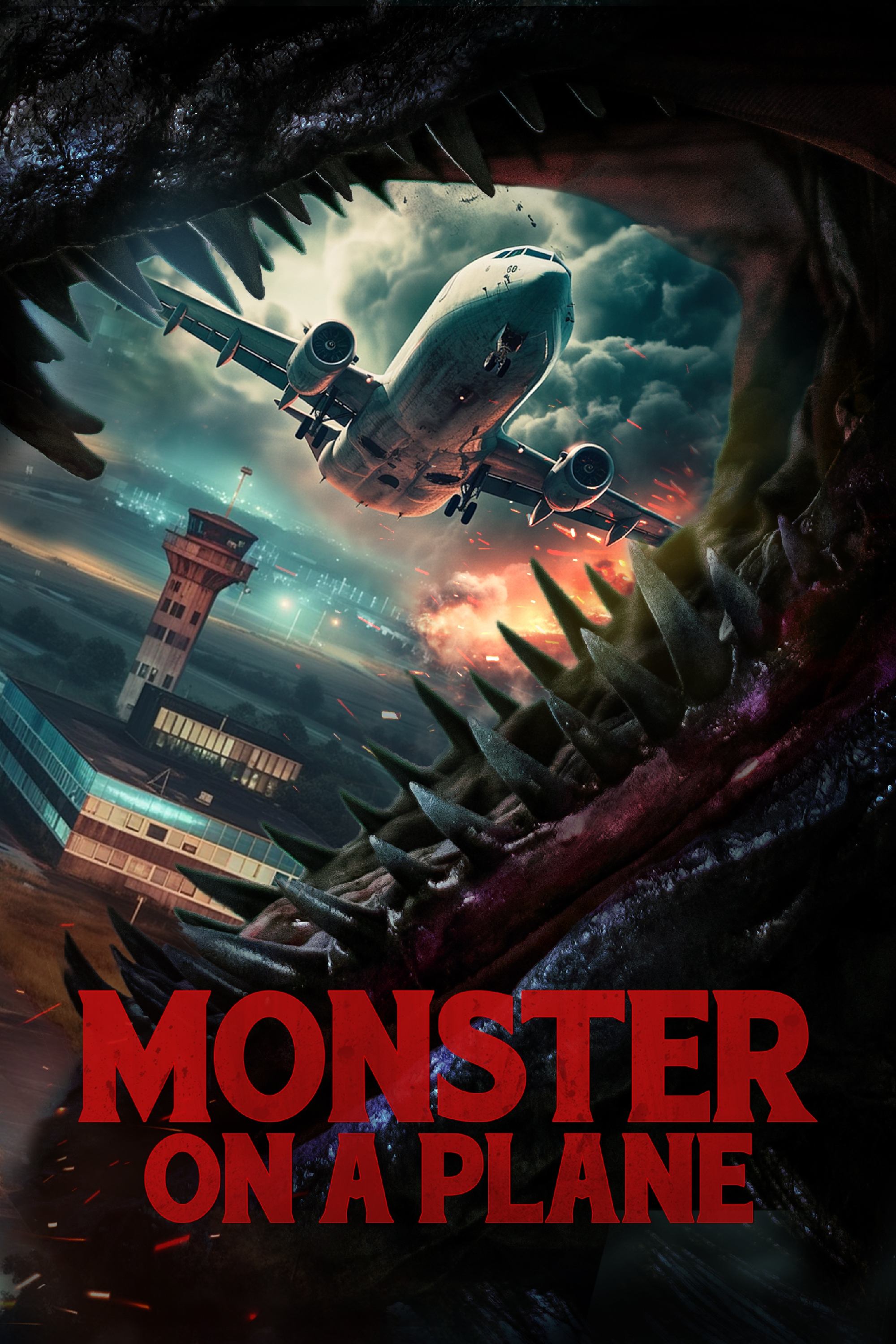 Monster on a Plane Hindi Dubbed Movie Poster (2024)