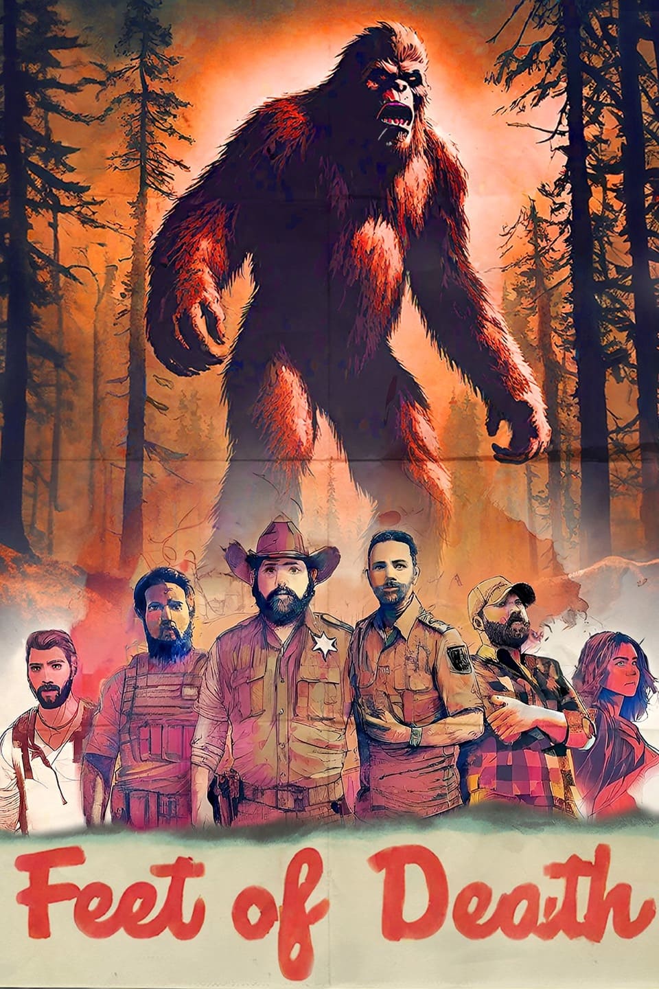 Feet of Death Hindi Dubbed Movie Poster (2024)