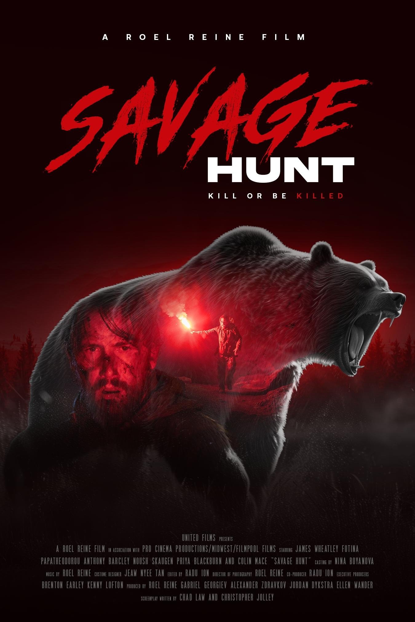 Savage Hunt Hindi Dubbed Movie Poster (2025)