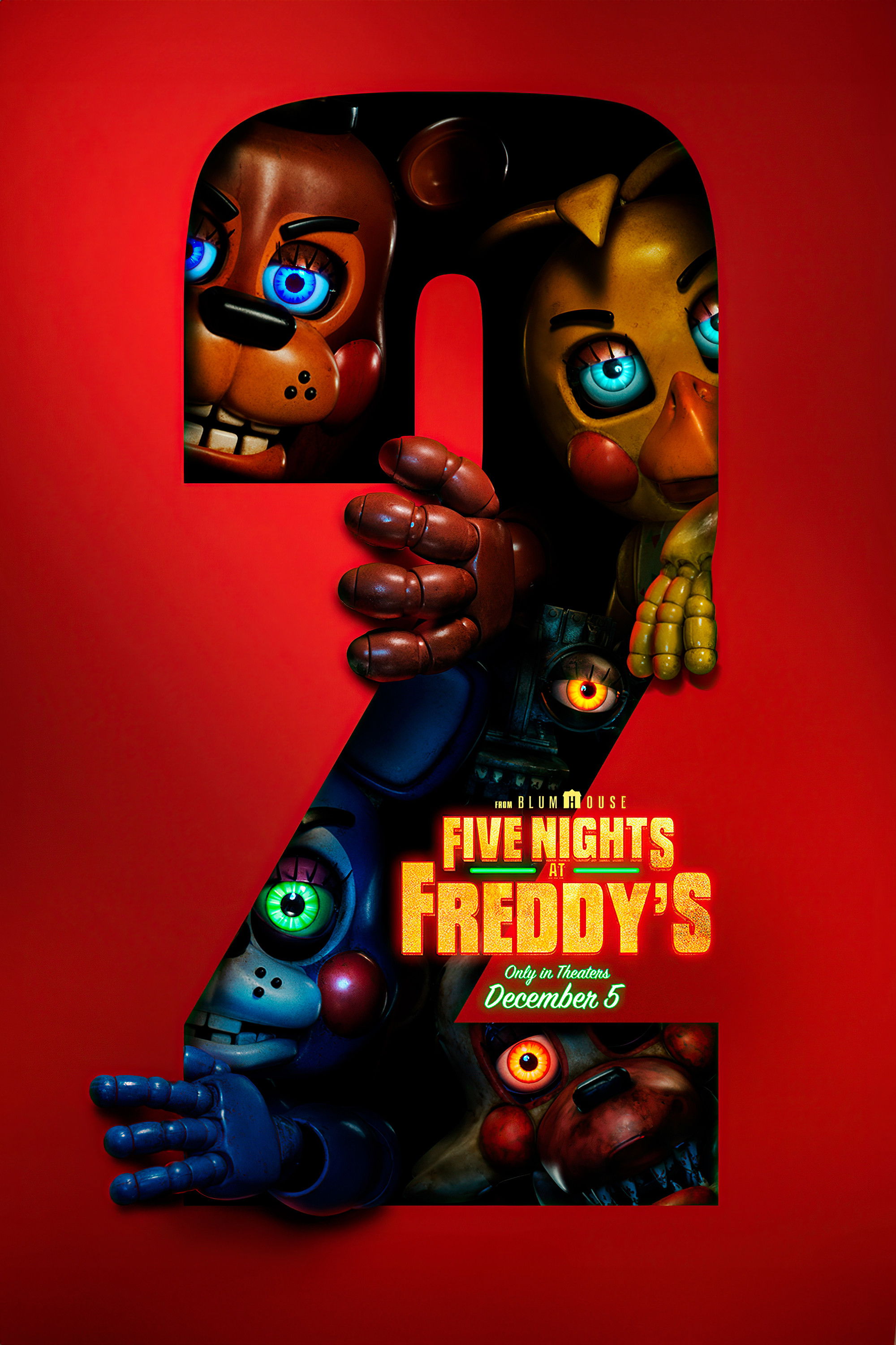 Five Nights at Freddy's 2 Hindi Dubbed Movie Poster (2025)