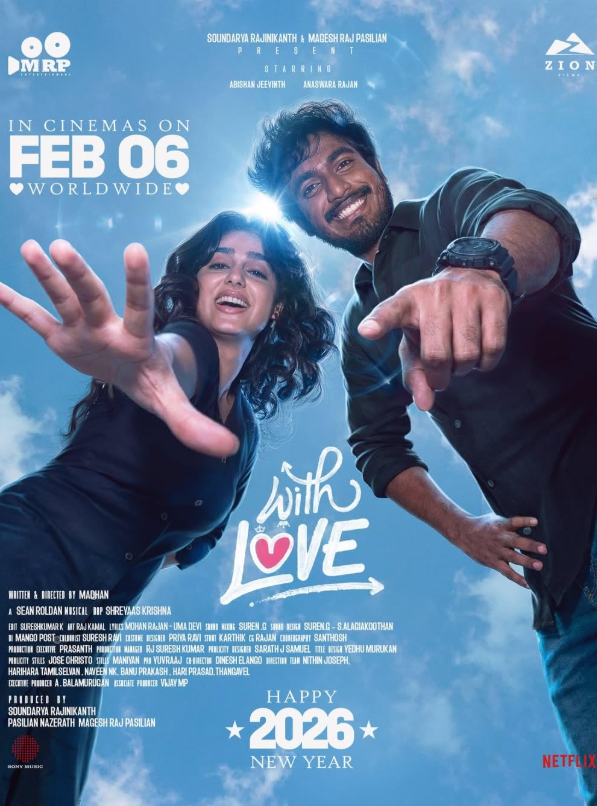With Love Hindi Dubbed Movie Poster (2026)
