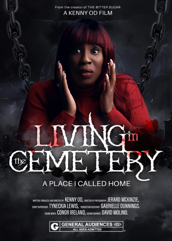 Living in the Cemetery Hindi Dubbed Movie Poster (2025)